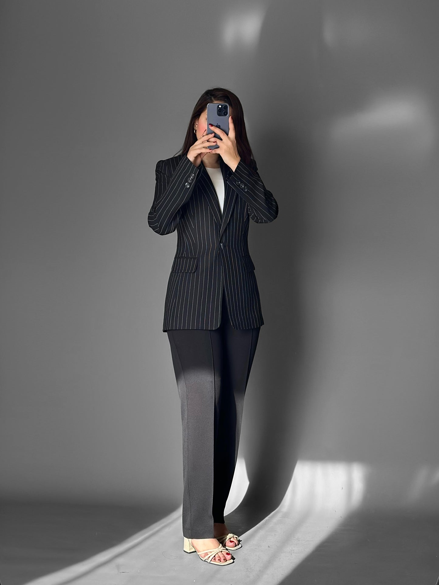 Lined black tr blazer