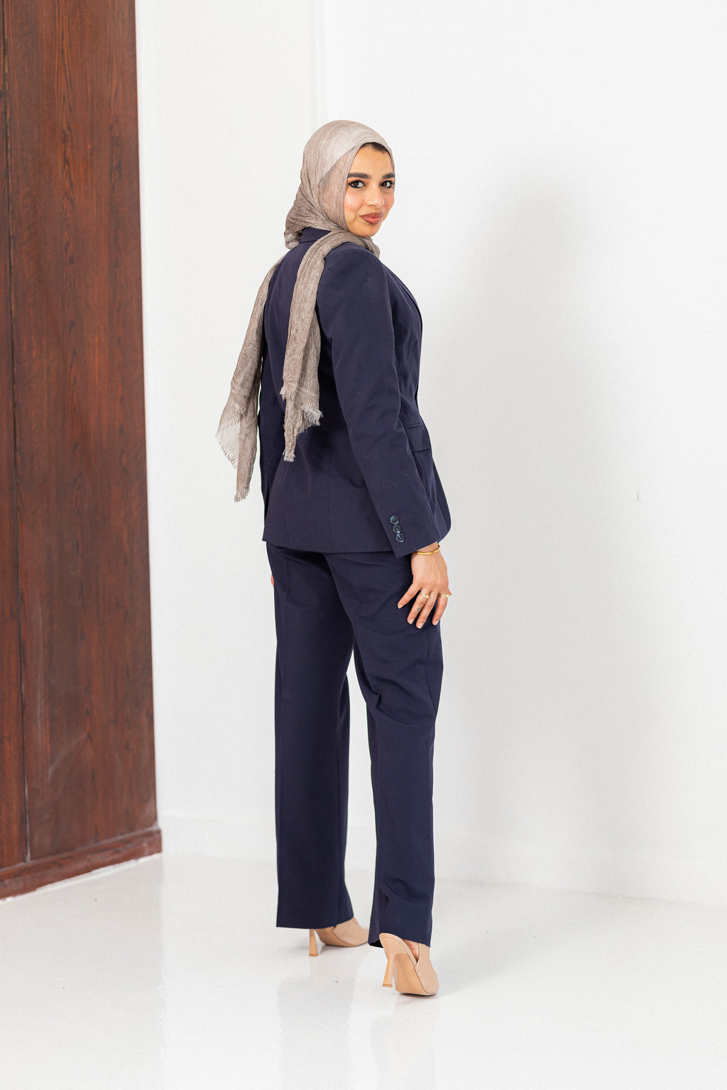 classic navy suit