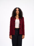 Royal burgundy blazer