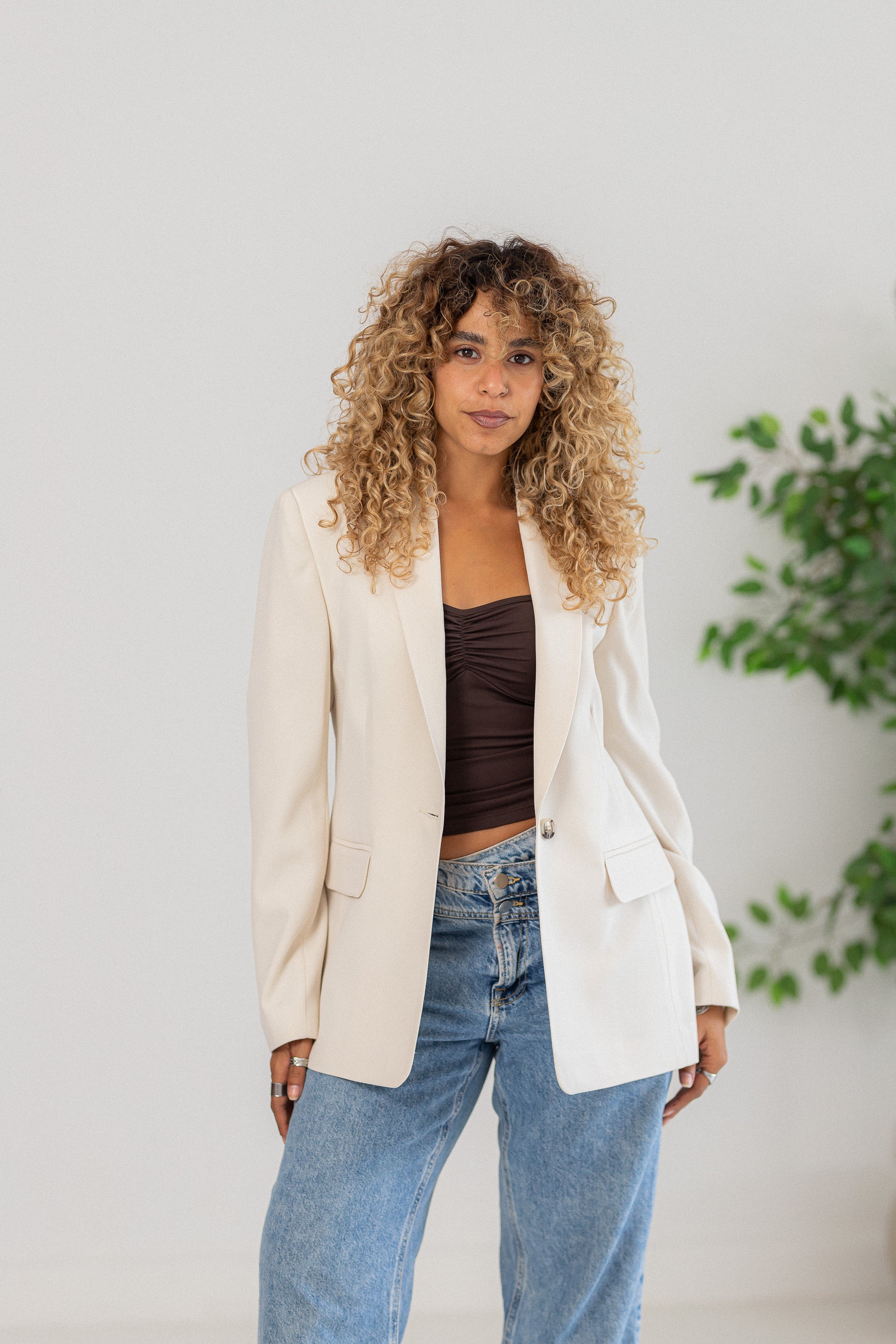 Glow beige blazer