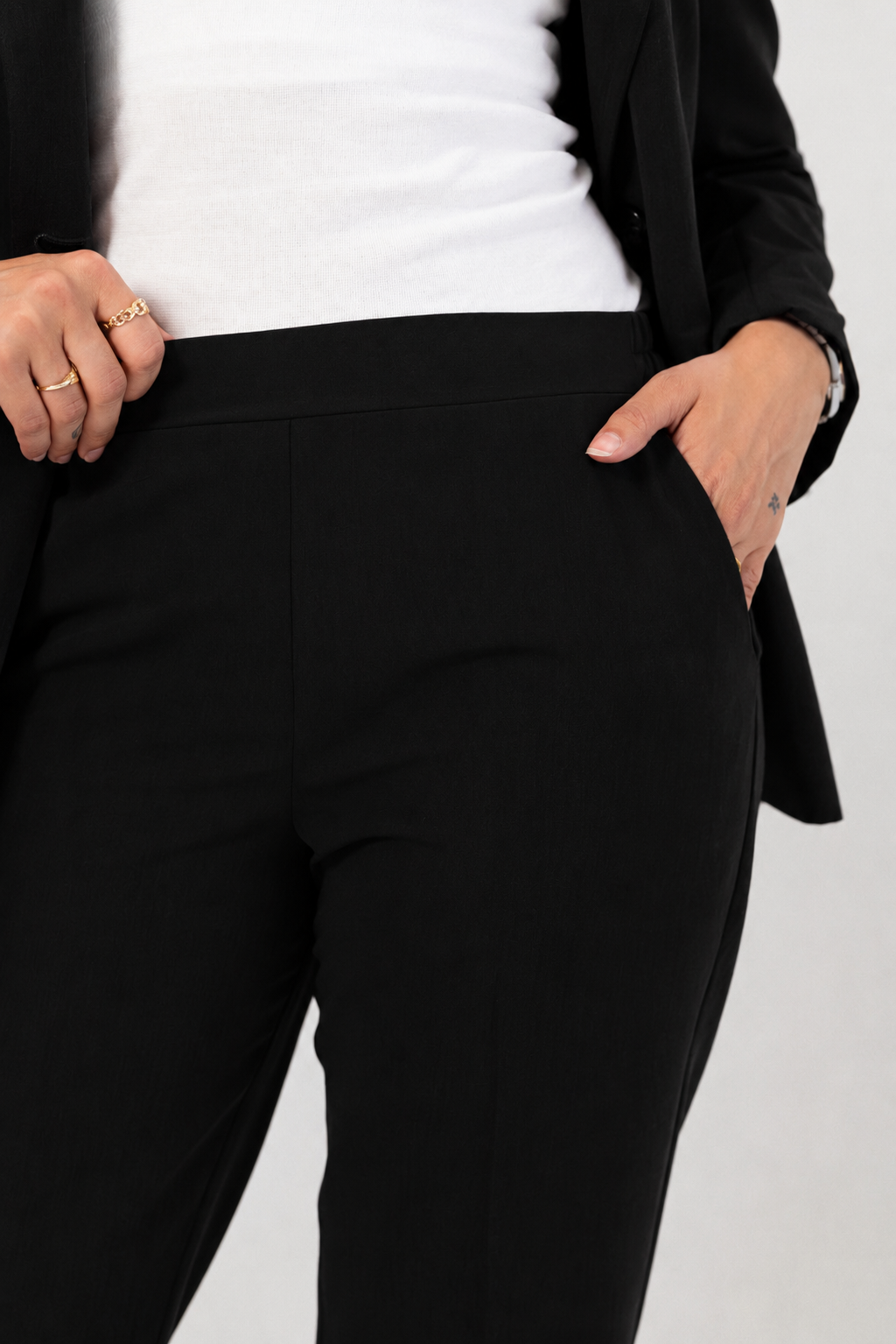classic black suit