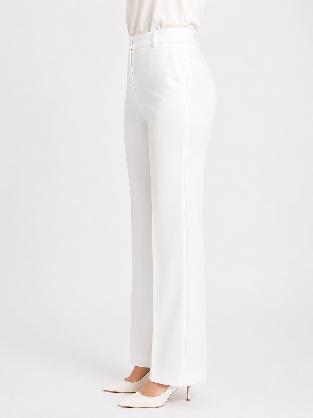 tailored white trouser