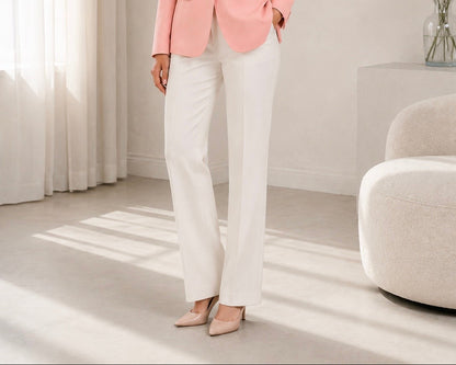 white formal pants