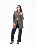 Round neck black coat