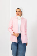 pink-notched blazer