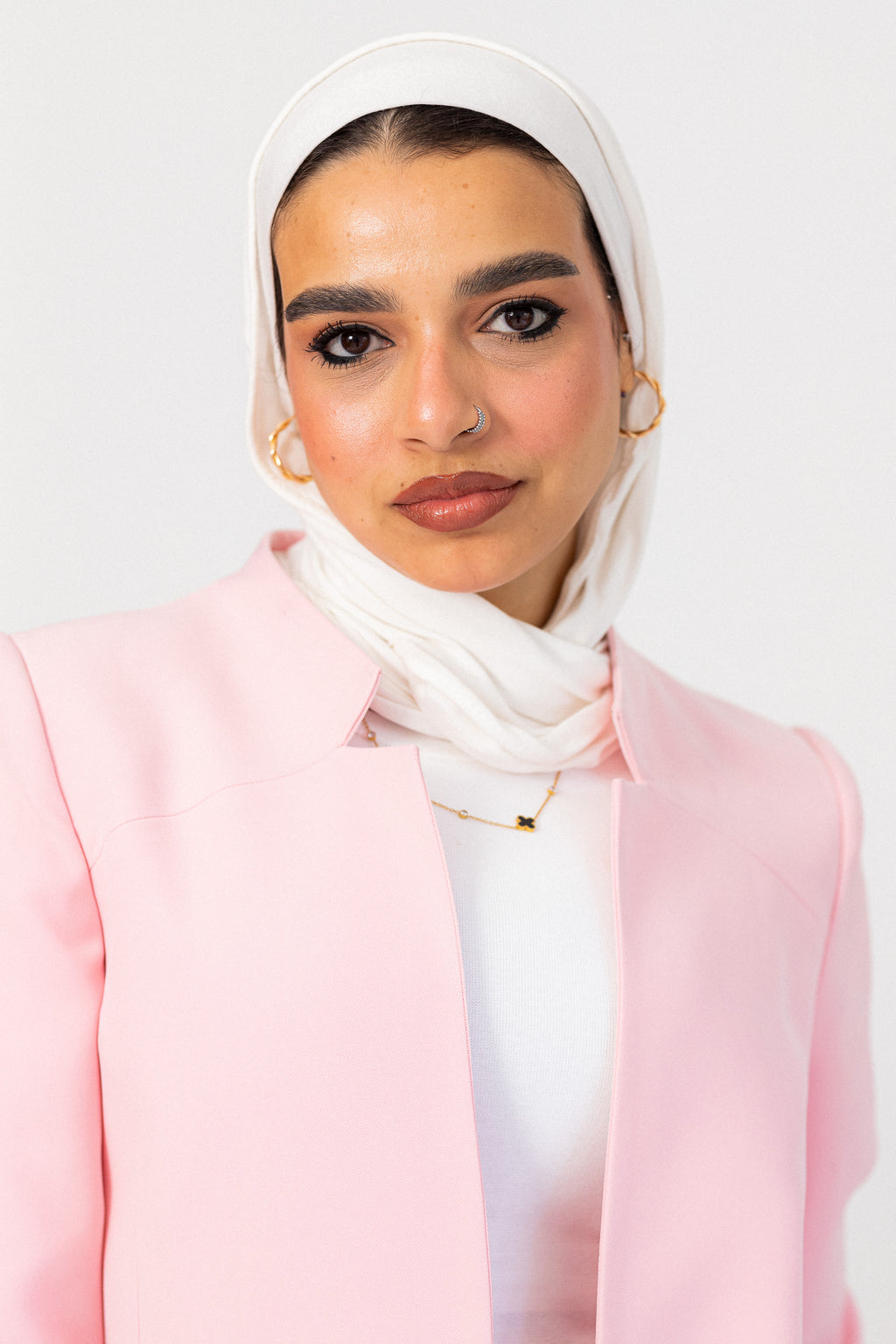 pink-notched blazer