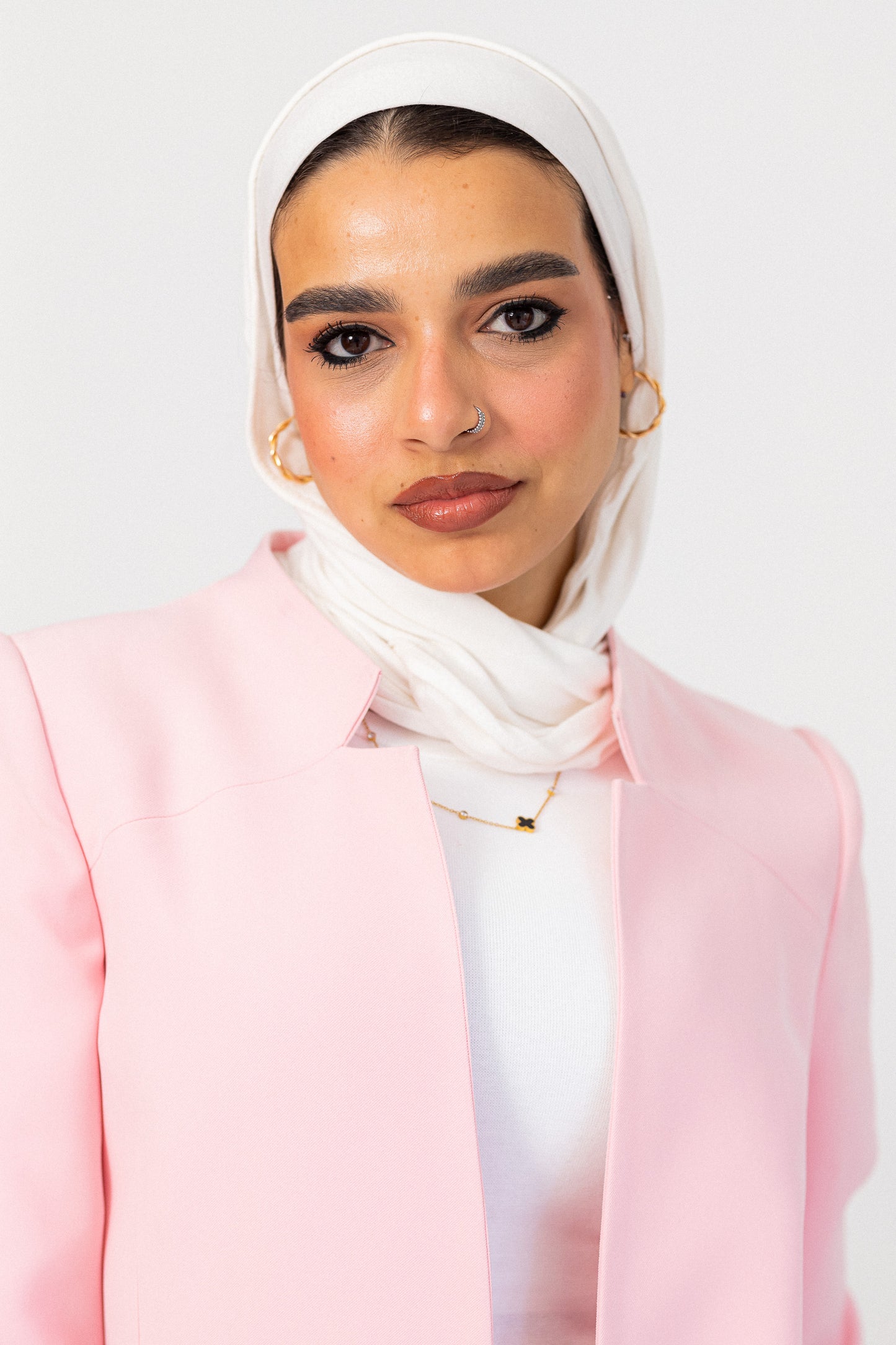 pink-notched blazer