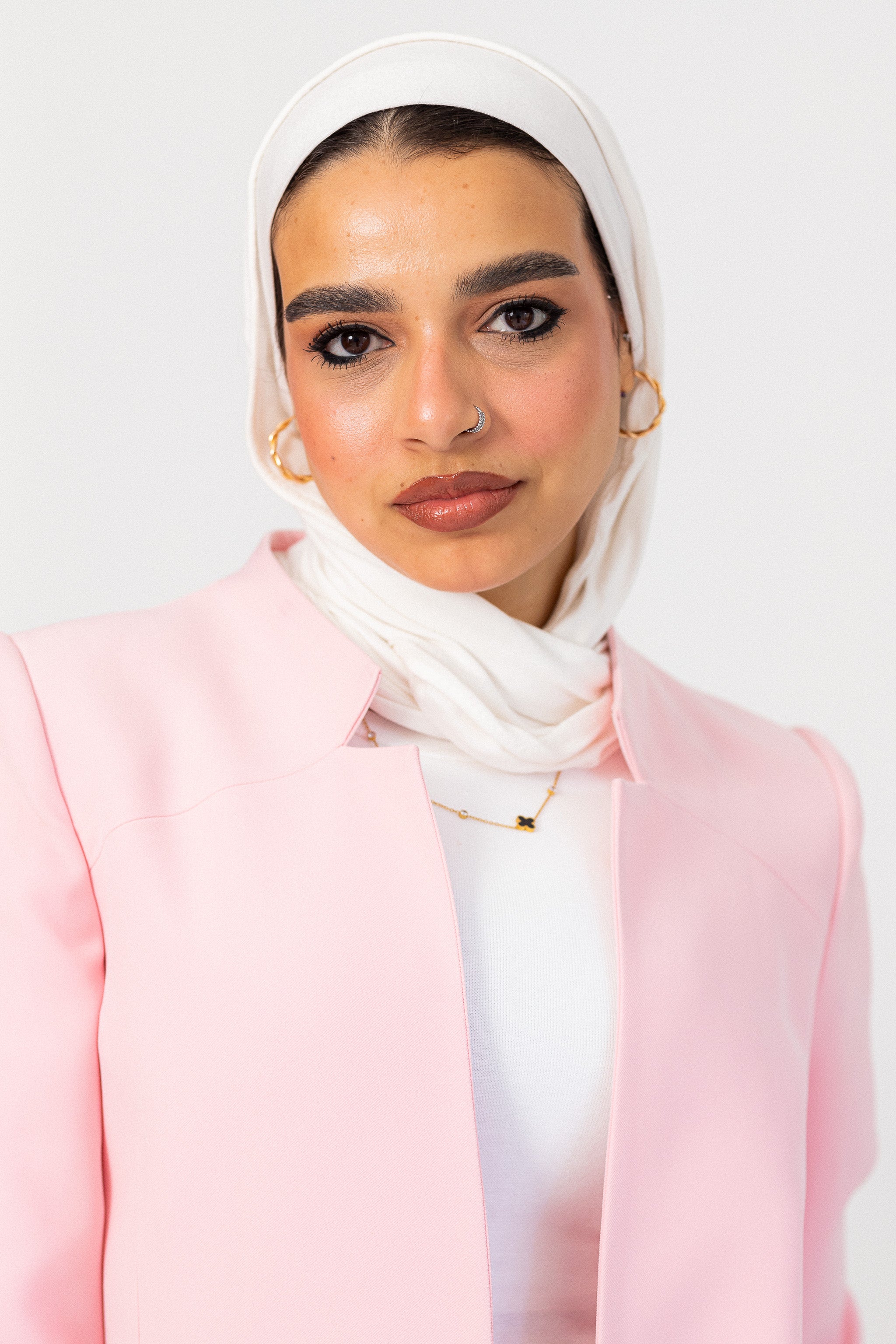 pink-notched blazer
