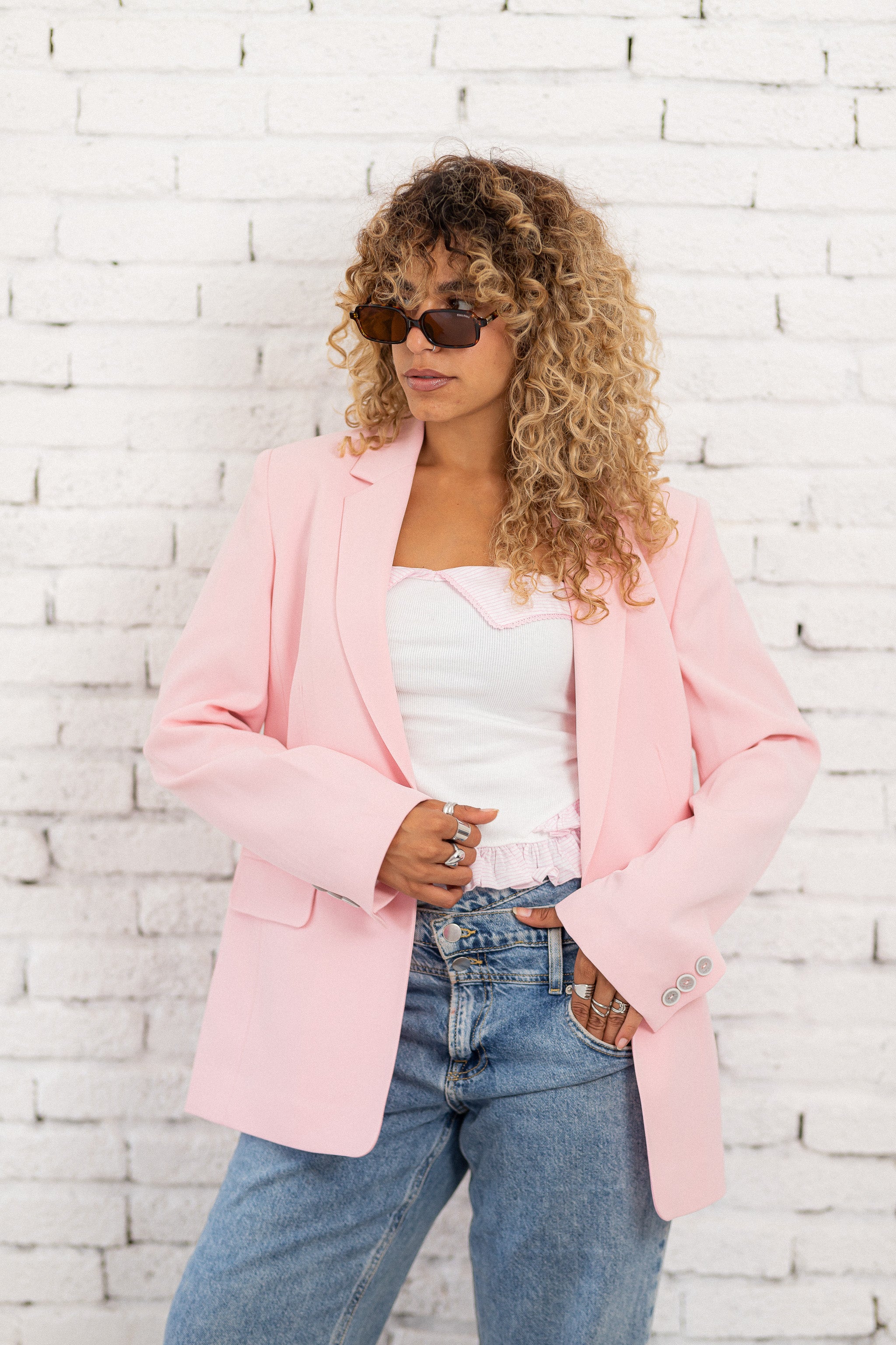 Glow pink blazer