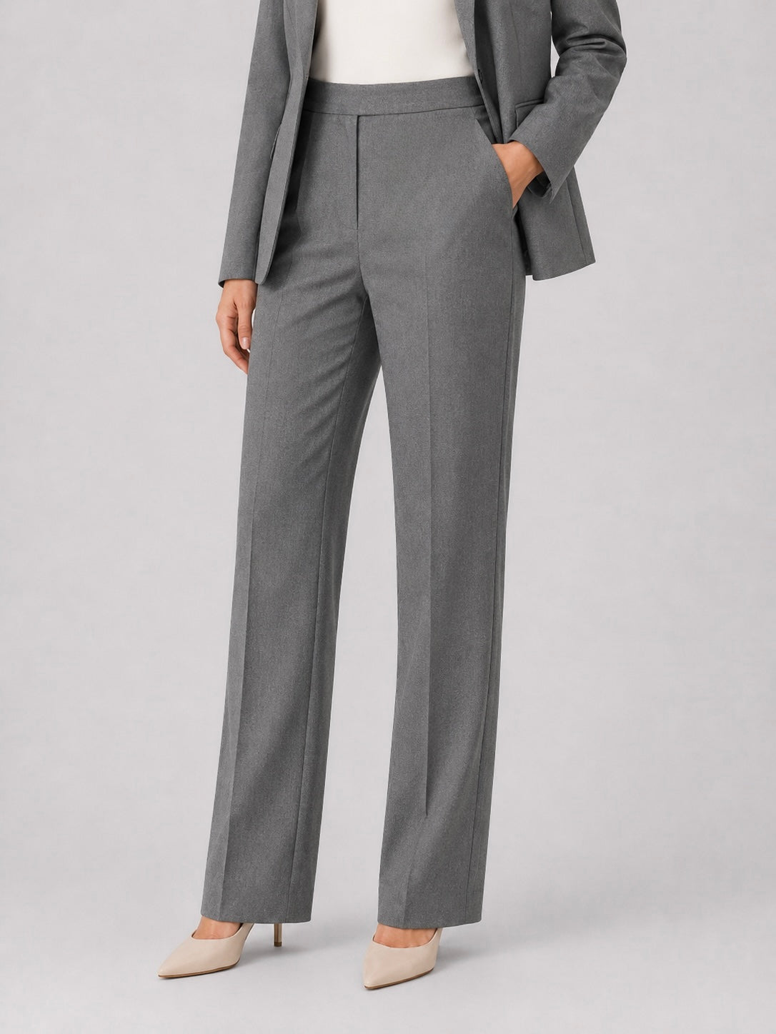grey formal pants
