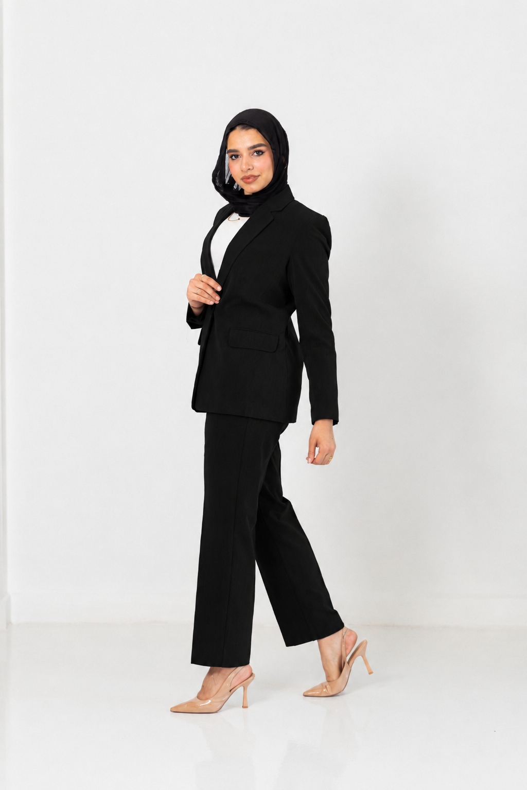 classic black suit