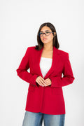 classic red blazer