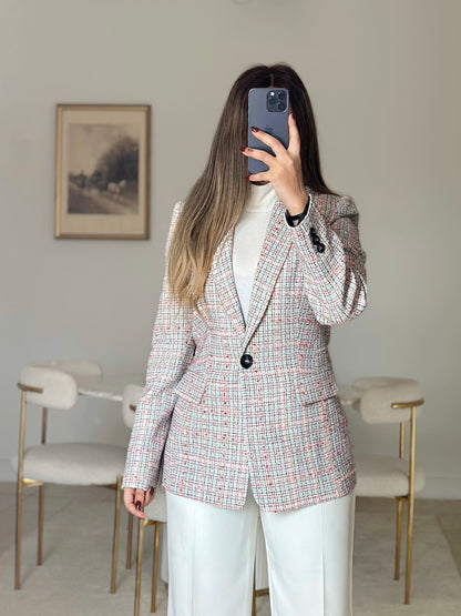 white classic blazer