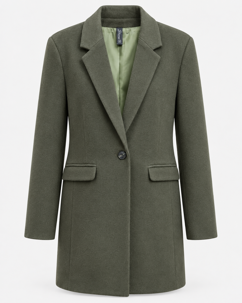 Classic olive green coat