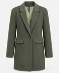 Classic olive green coat