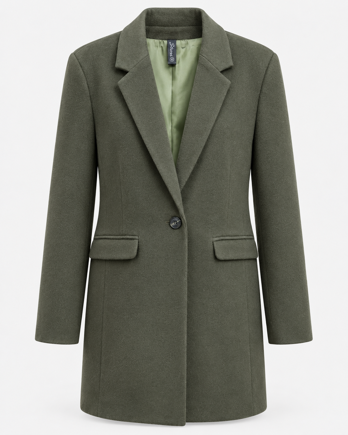 Classic olive green coat