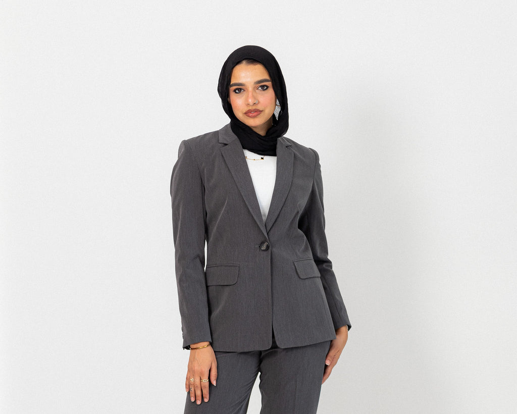 classic grey blazer