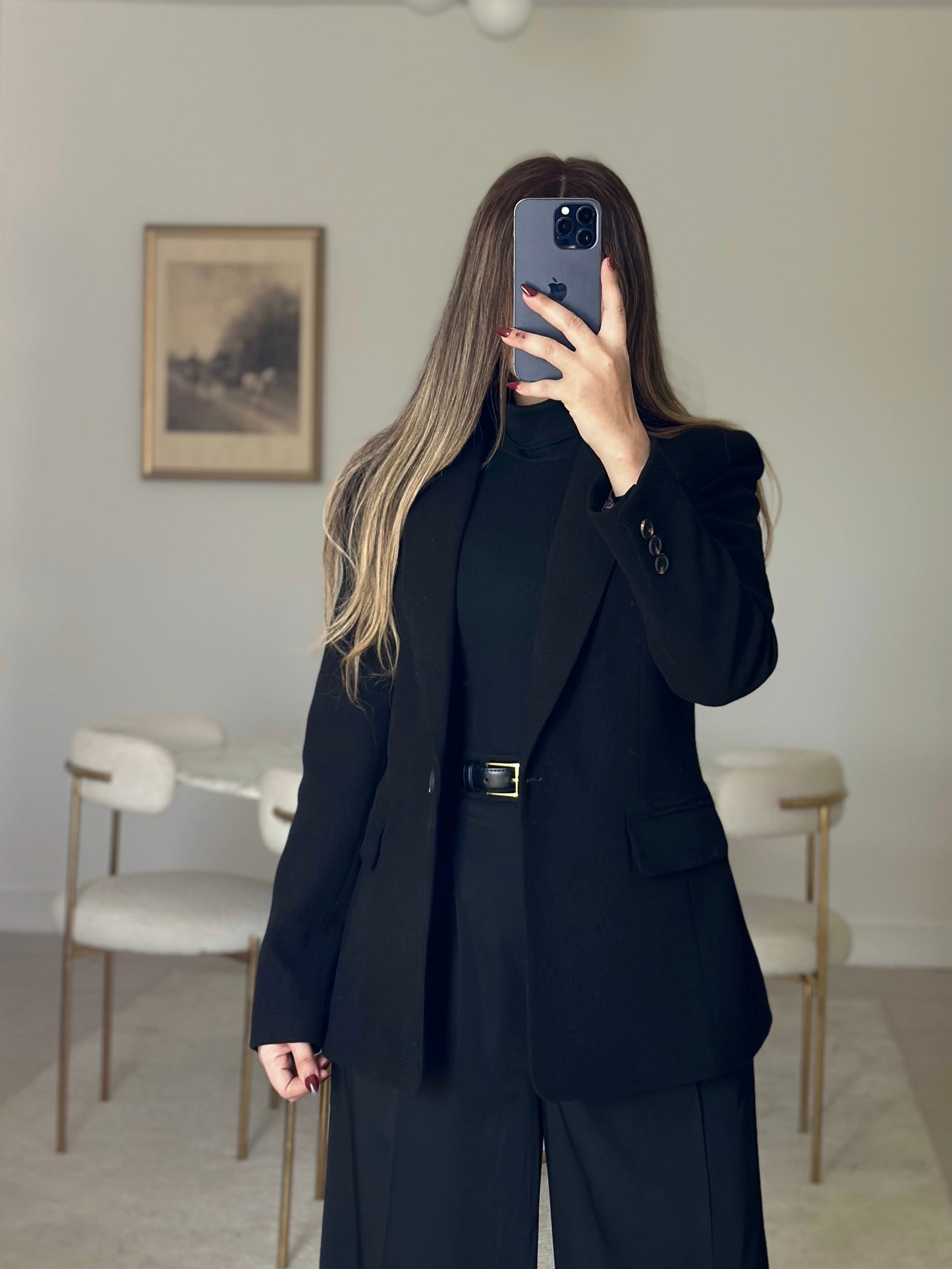black wool blazer
