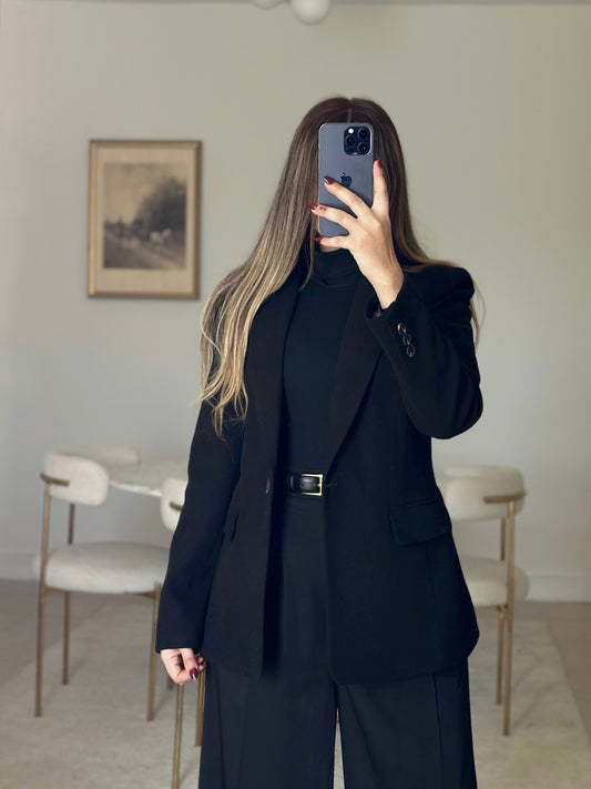 black wool blazer
