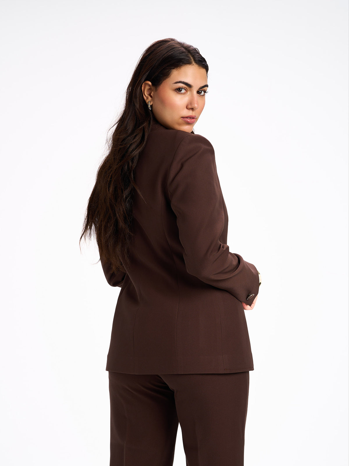Elora brown suit