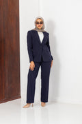 classic navy suit