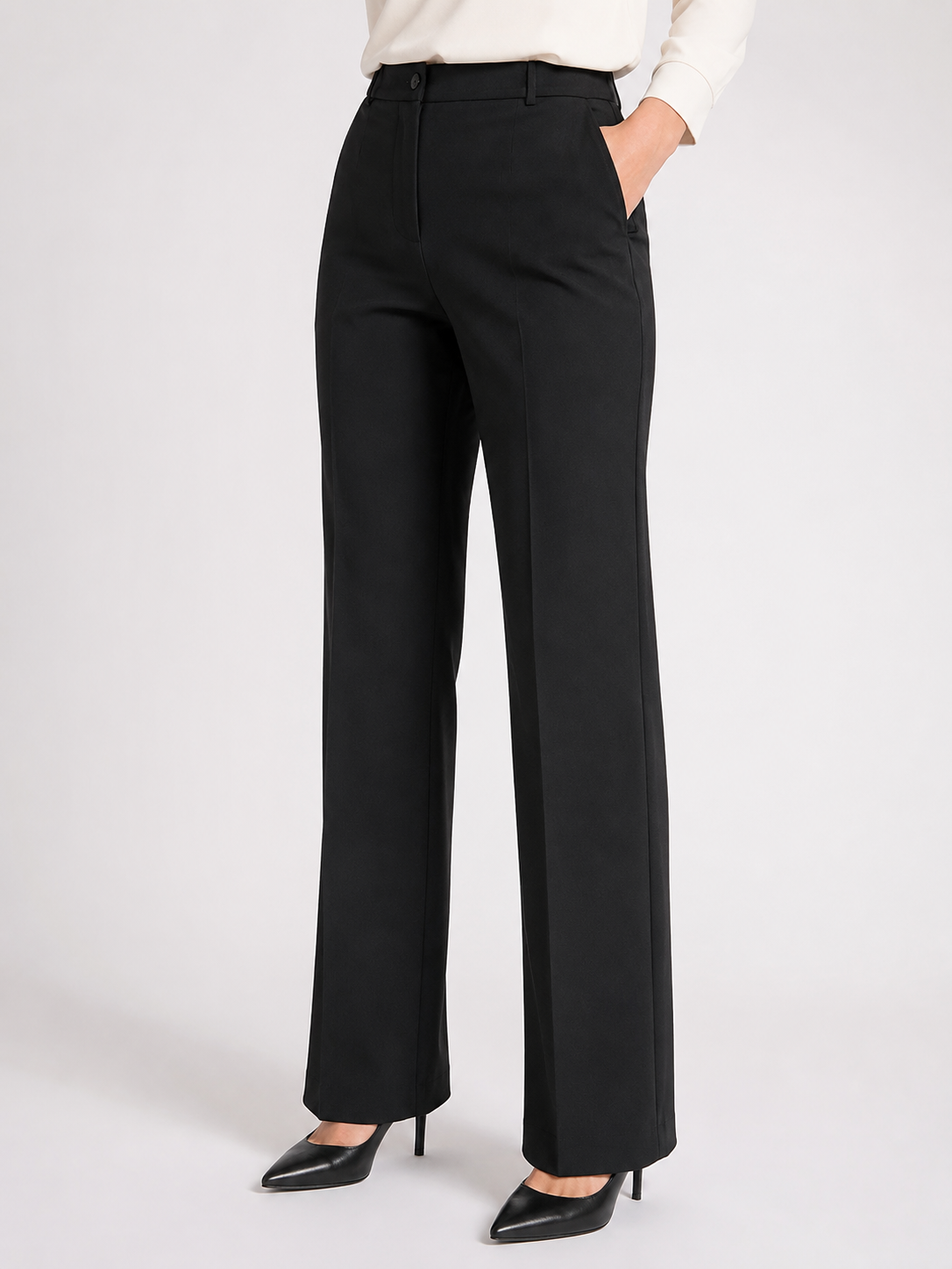 tailored black trouser