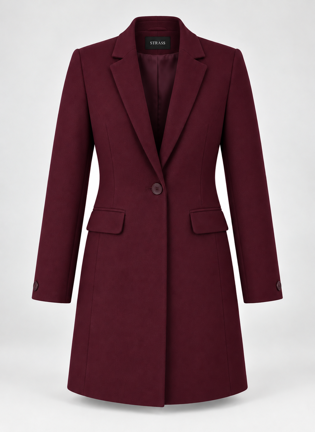 Classic burgundy coat