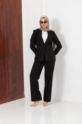 classic black suit