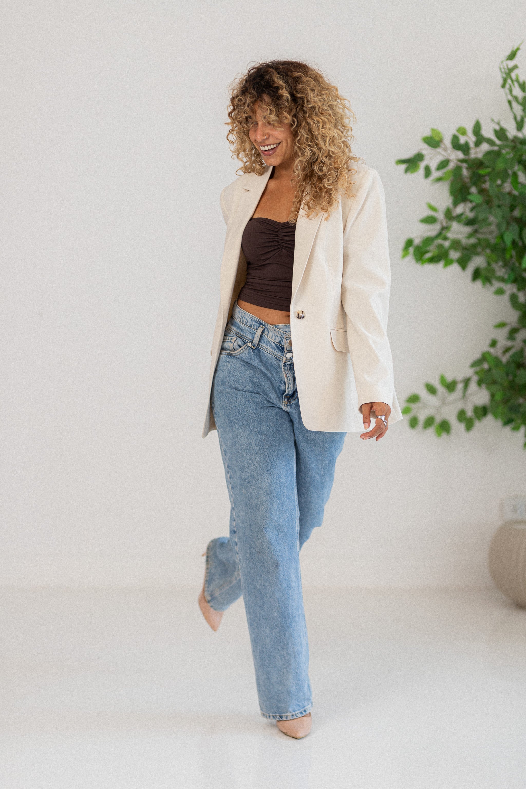 Glow beige blazer