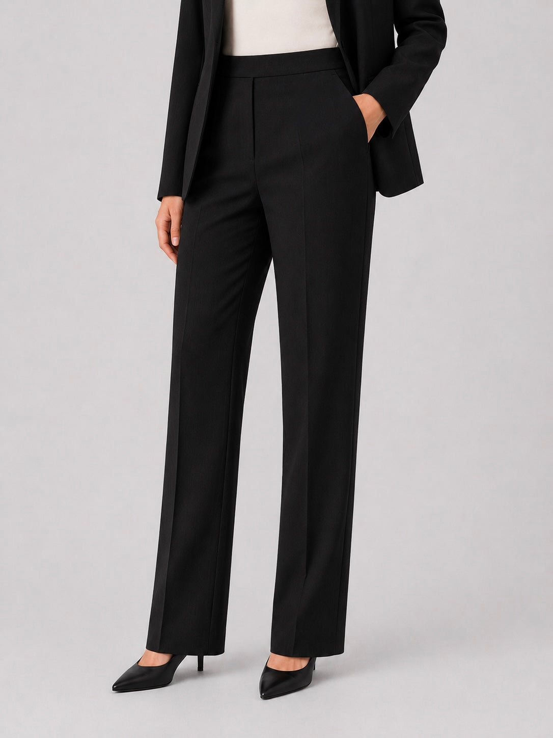 black formal pants