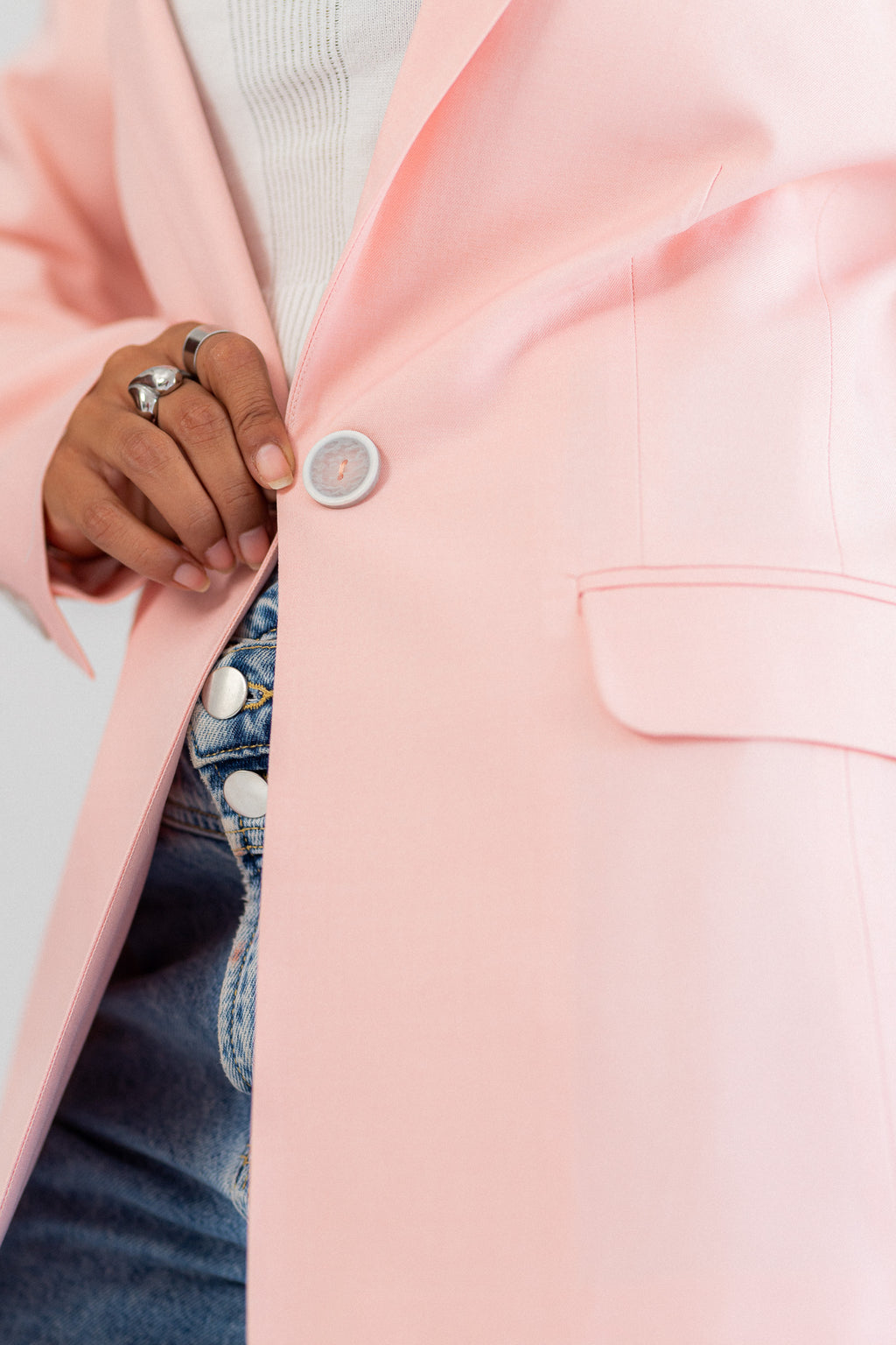 classic pink blazer