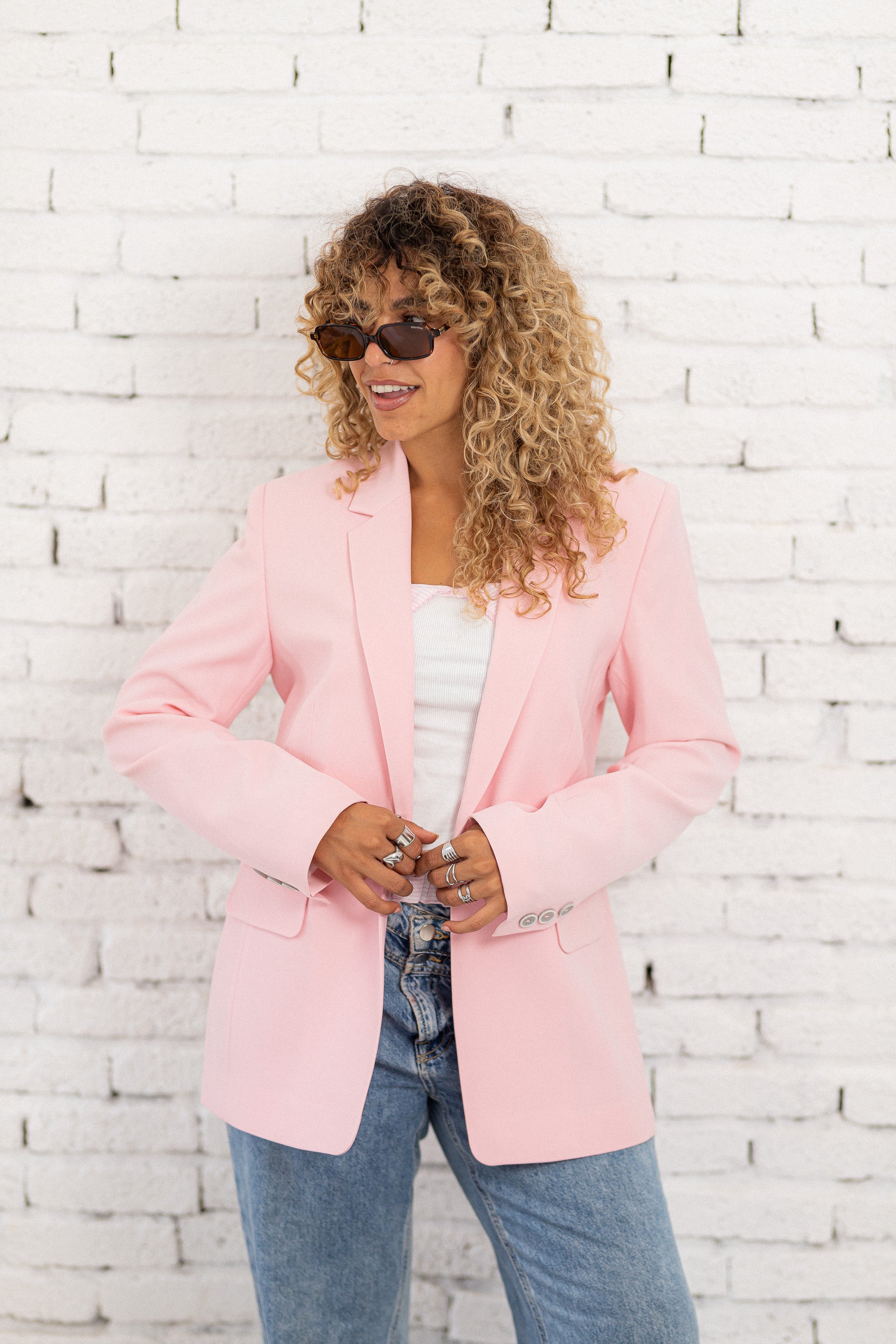 Glow pink blazer
