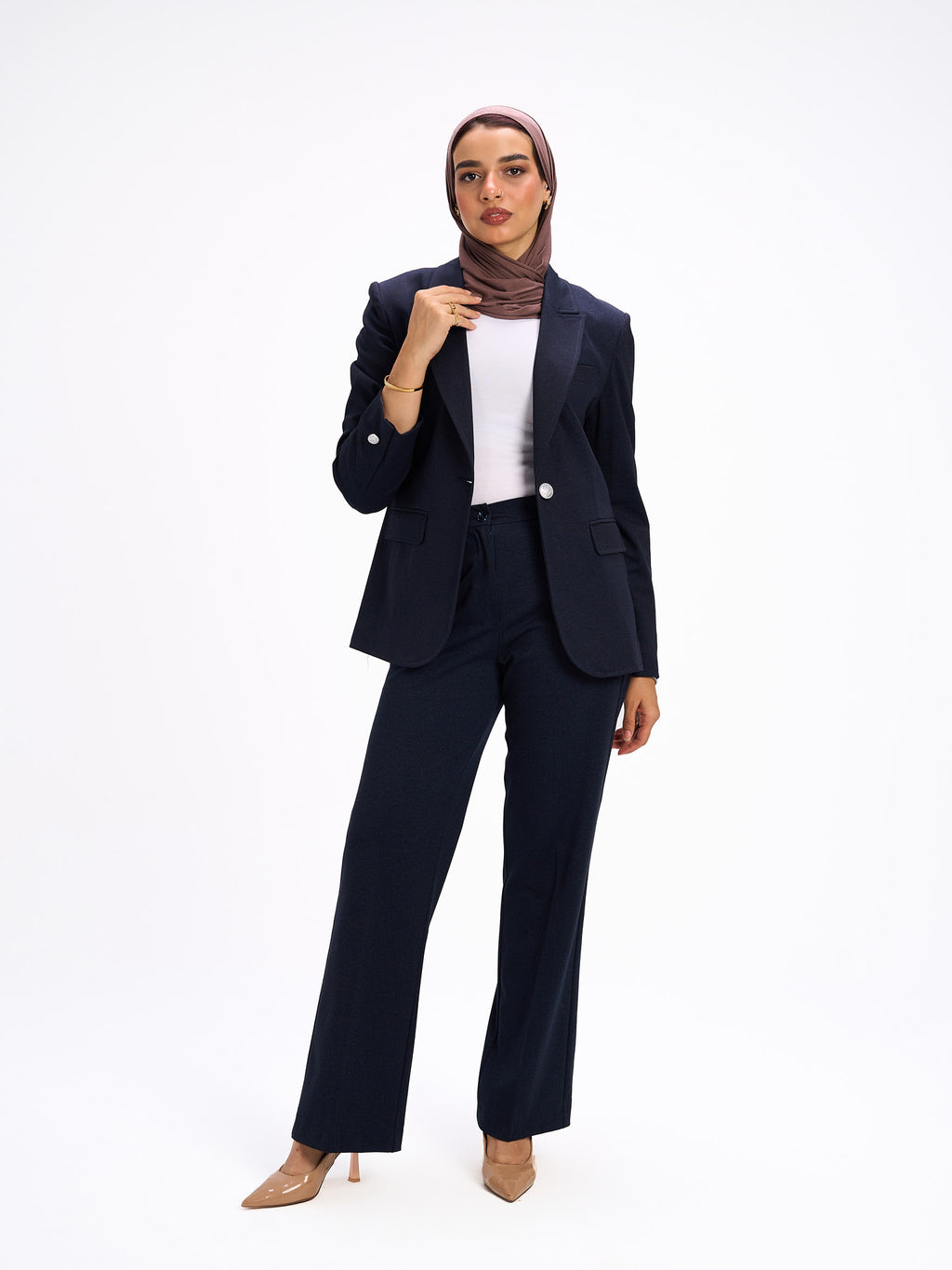 Elora navy suit