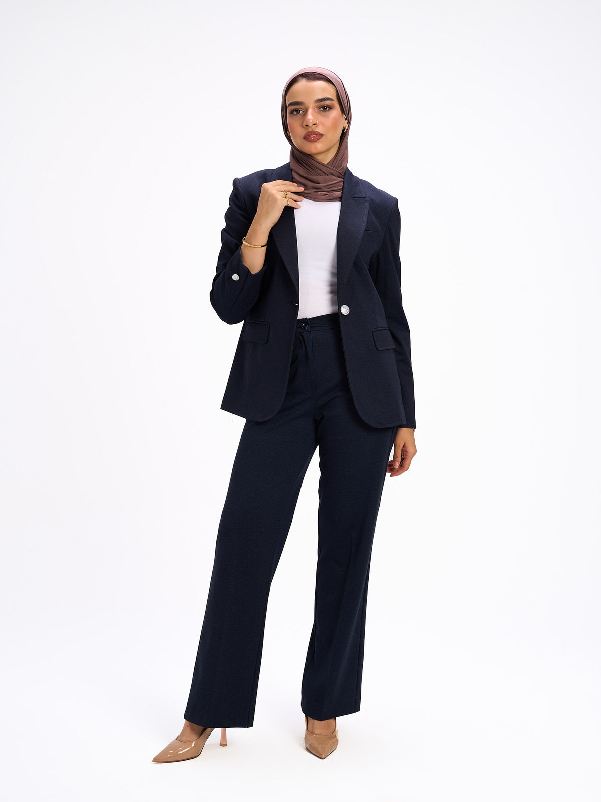 Elora navy suit