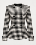 Houndstooth blazer