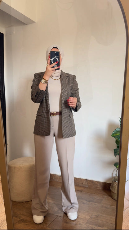 Tweed Brown wool blazer