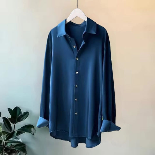 Navy blue stain blouse