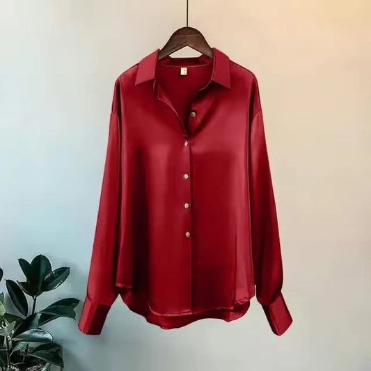 Burgundy stain blouse