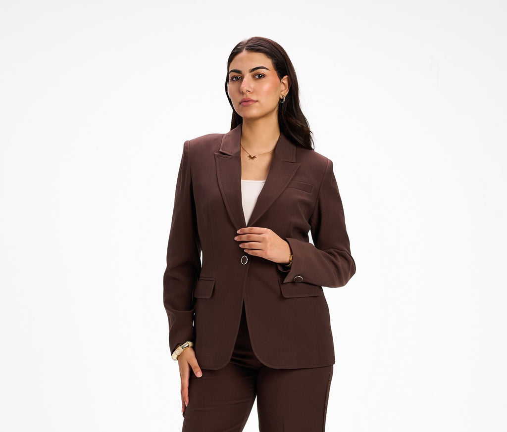 Elora brown blazer