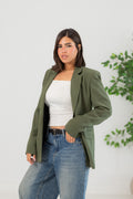 Glow olive green blazer
